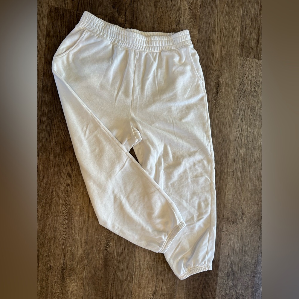 American Eagle white sweats Large